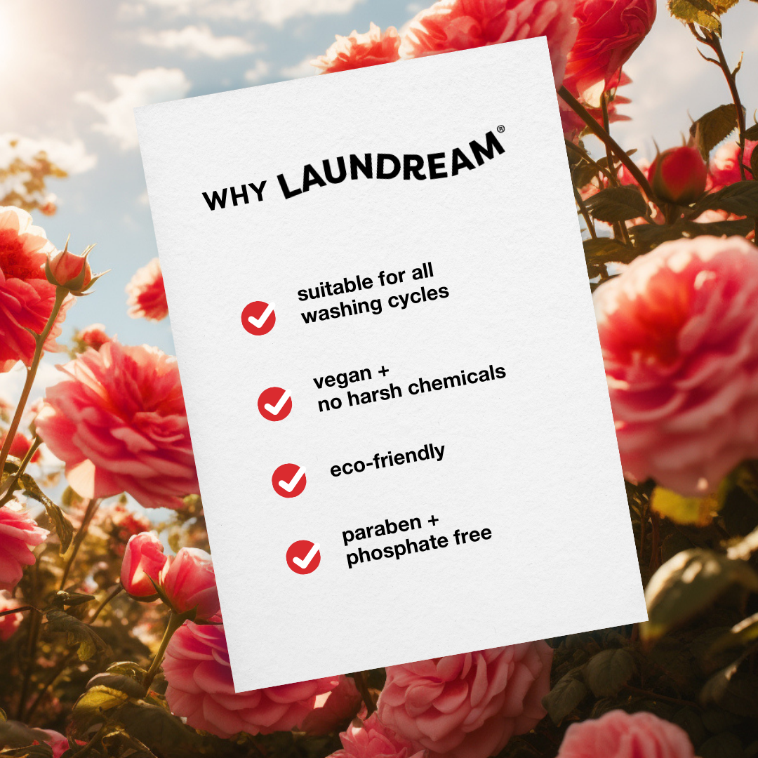 Rose Garden laundry detergent sheets